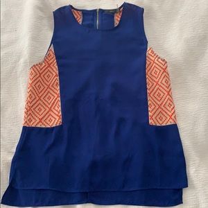 Embroidered Chiffon Sleeveless top